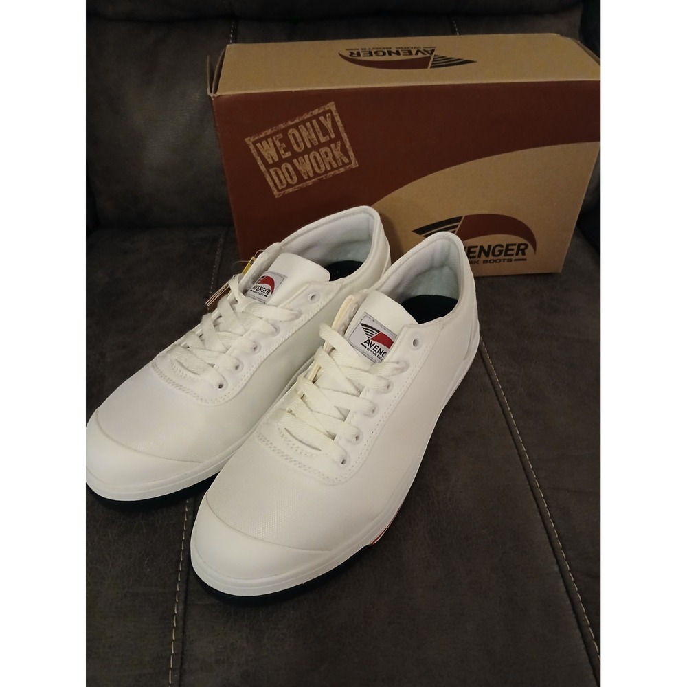 Avenger Safety Shoes EH/SR/CN Shoes mens A127 Blade size 9 D  white NEW‎ #866